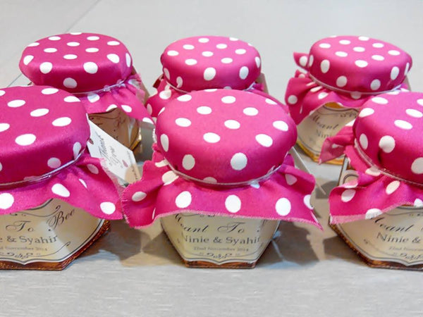Fruit Jam Or Honey With Fabric Cover