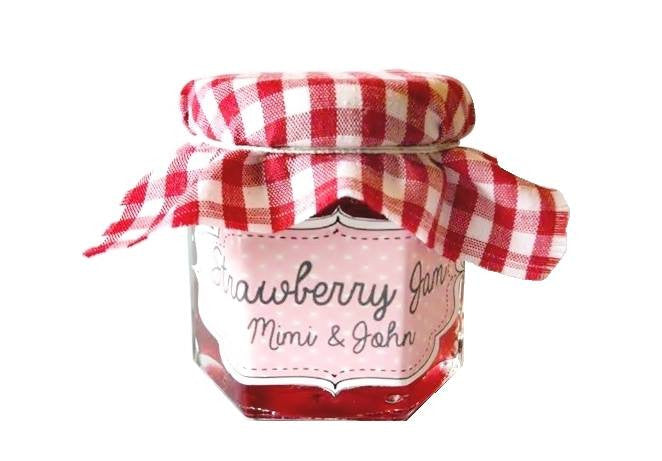 Fruit Jam Or Honey With Fabric Cover