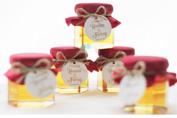 Honey 40ml or Fruit Jam  with Fabric Cover