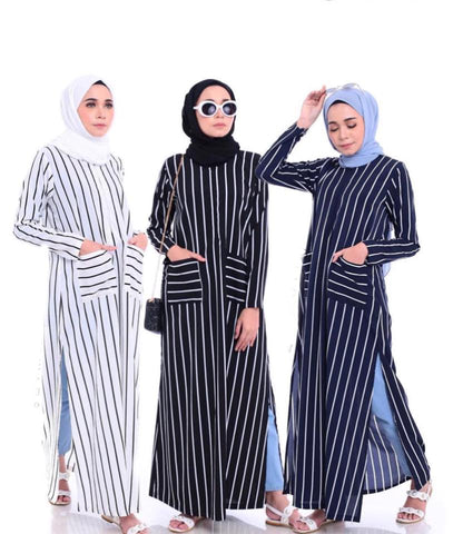 Stripe Split Long Top