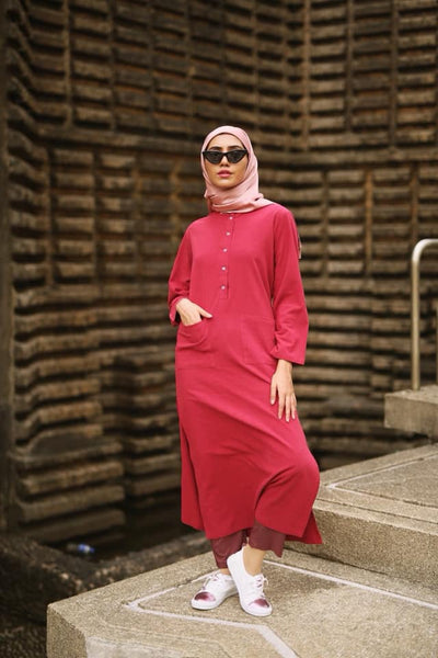 Waseema Linen Split Long Top