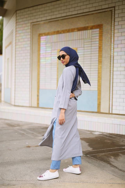 Waseema Linen Split Long Top
