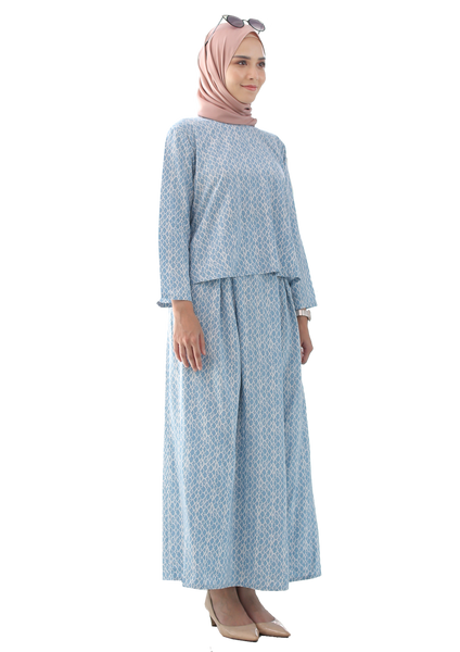 Mermaid Crop Top Pleated Skirt